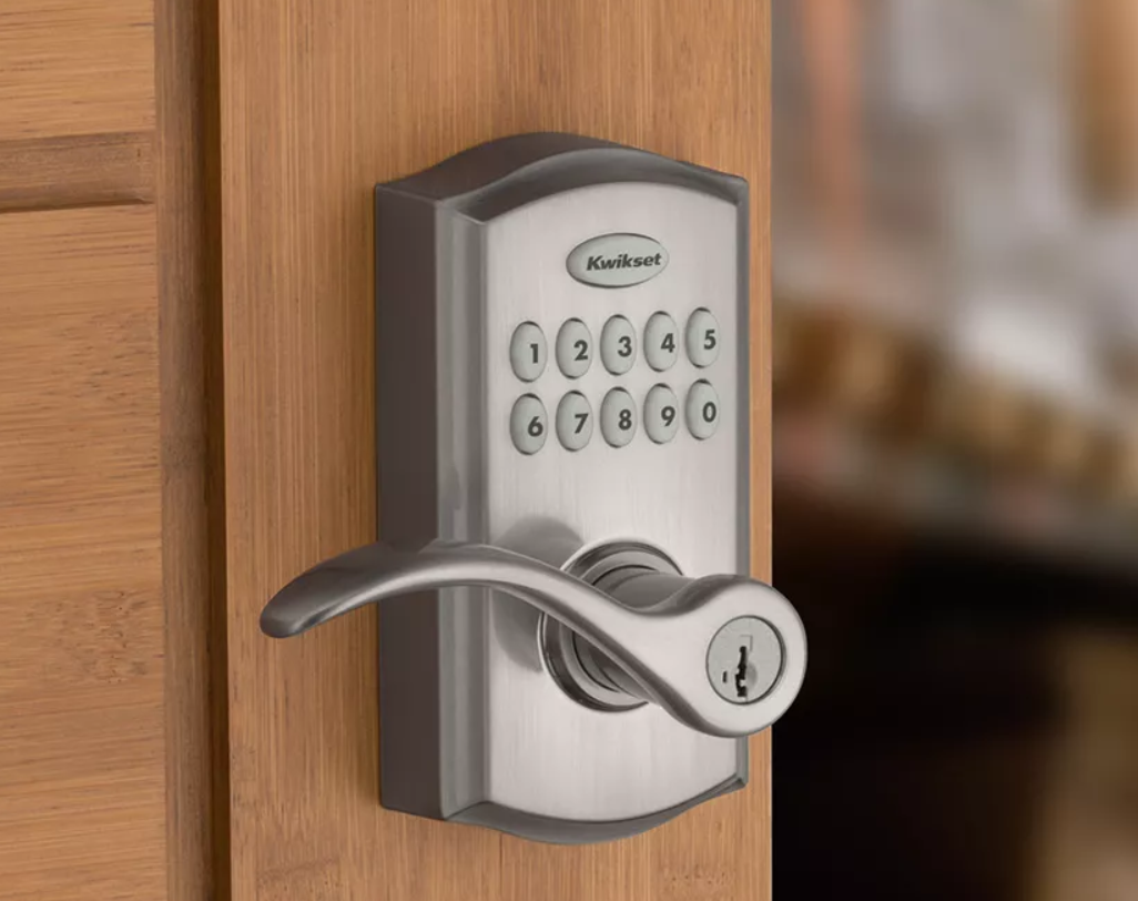 Keypad lock installation service in Columbus, Ohio.