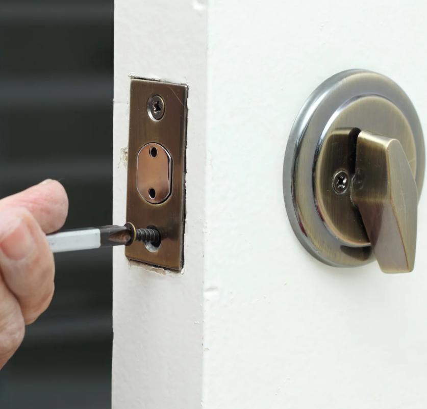 Deadbolt installation service in Columbus, Ohio.