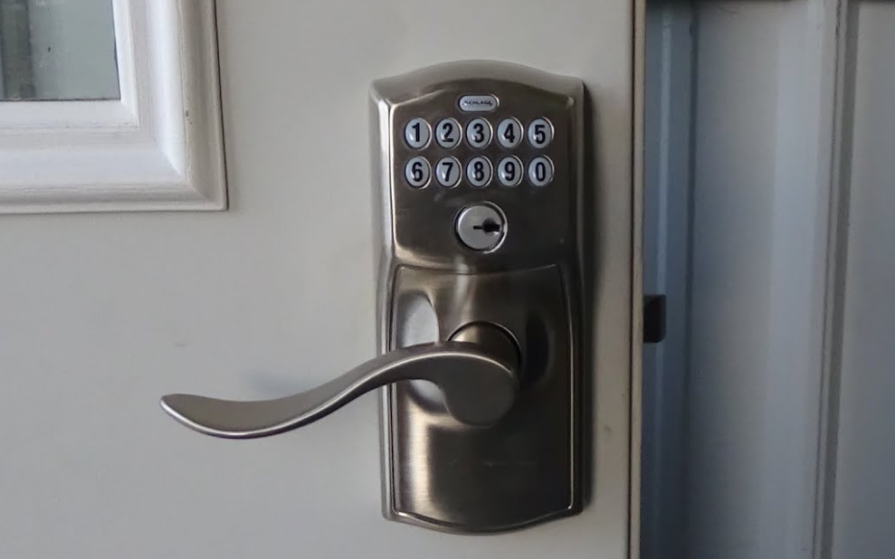 Keypad Lock Installation in Columbus, Ohio.